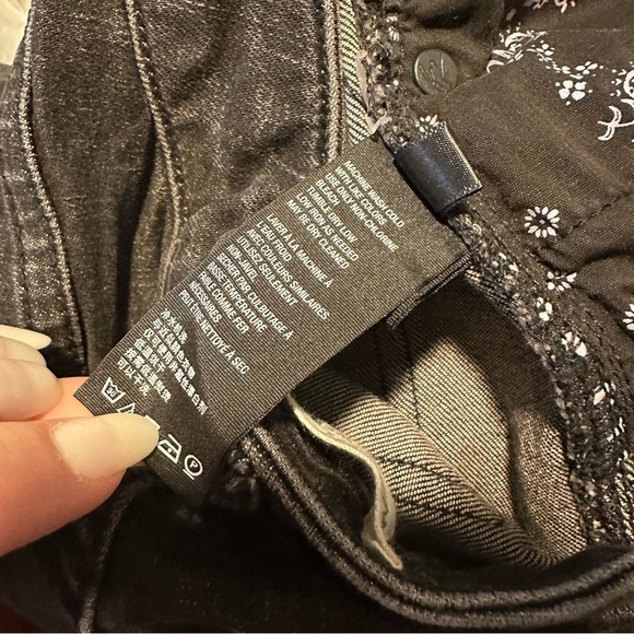 Free people we the free black high waisted skinny jeans - Picture 6 of 7